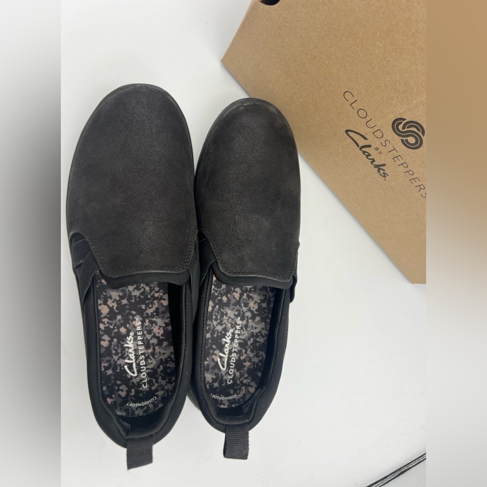 Clarks CLOUD STEPPERS Breeze Bali Women’s Size 7W EU 37.5 Black. Comfort Shoe - Picture 7 of 15